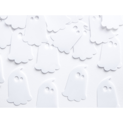 Confettis fantôme blanc x 20 Halloween