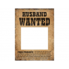 2 x poster "husband - wife WANTED" pour photobooth