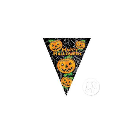 Fanion Happy Halloween de 10 drapeaux 5m